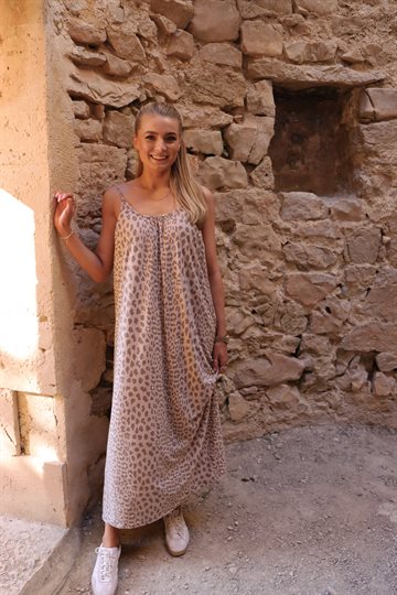 Liberté - Alma Long Strap Dress - Desert Lux Leo